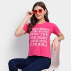 Ladies' Cotton T-Shirt, Fuchsia, small image number null